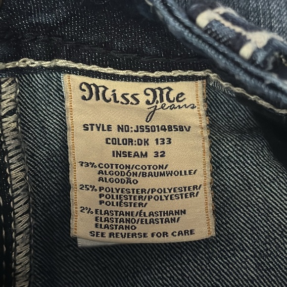 Miss Me Jeans size 31x32 .. NWOT - Picture 5 of 6